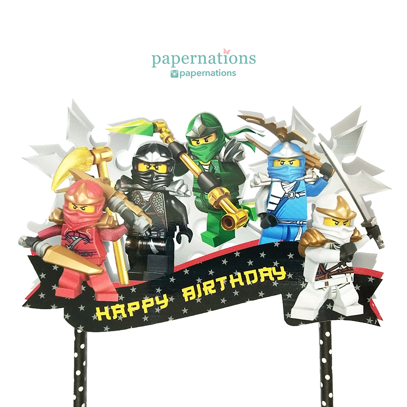 Ninja Go Cake Topper